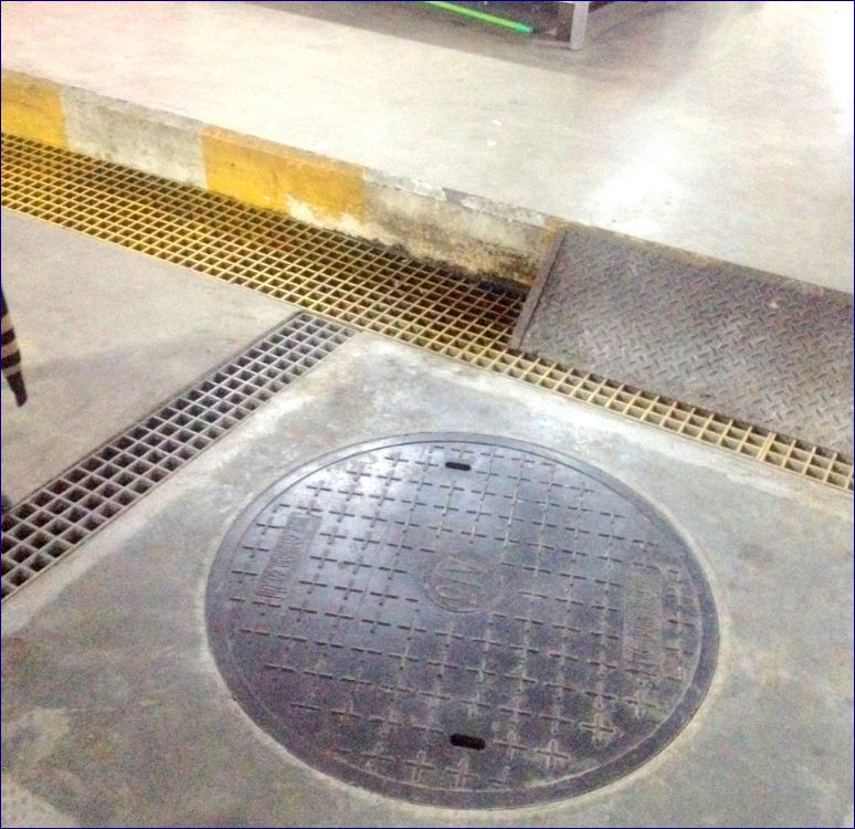 FRP Fibreglass Manhole cover ฝาปิดบ่อท่อพักไฟเบอร์กล๊าส 