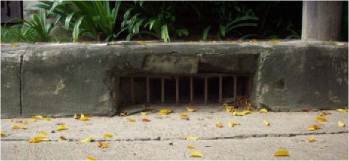 Curbed Drainage Grating Scupper