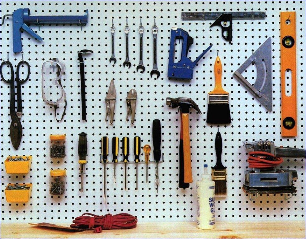 Pegboards กระดานเพ็กบอร์ดแขวนเก็บอุปกรณ์เครื่องมือช่าง