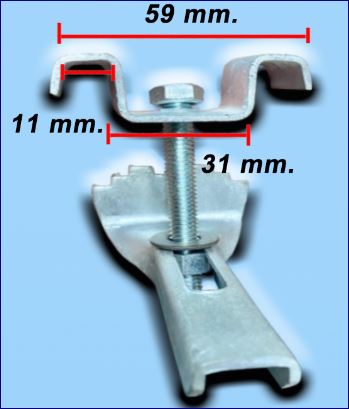 StainlessSteel Grating clip lock คลิปล็อคยึดจับแผ่นตะแกรงเหล็ก Saddle Fixing Clip
