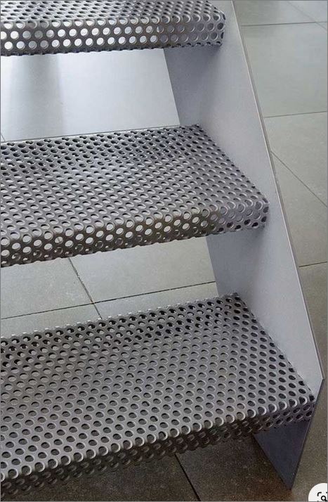 External Folded Perforated Ladder Stair Laser Cutting Metal 硾Ѻ쵡 Ѻ 鹺ѹ硾Ѻ 蹡ѹҧԹǺѹ