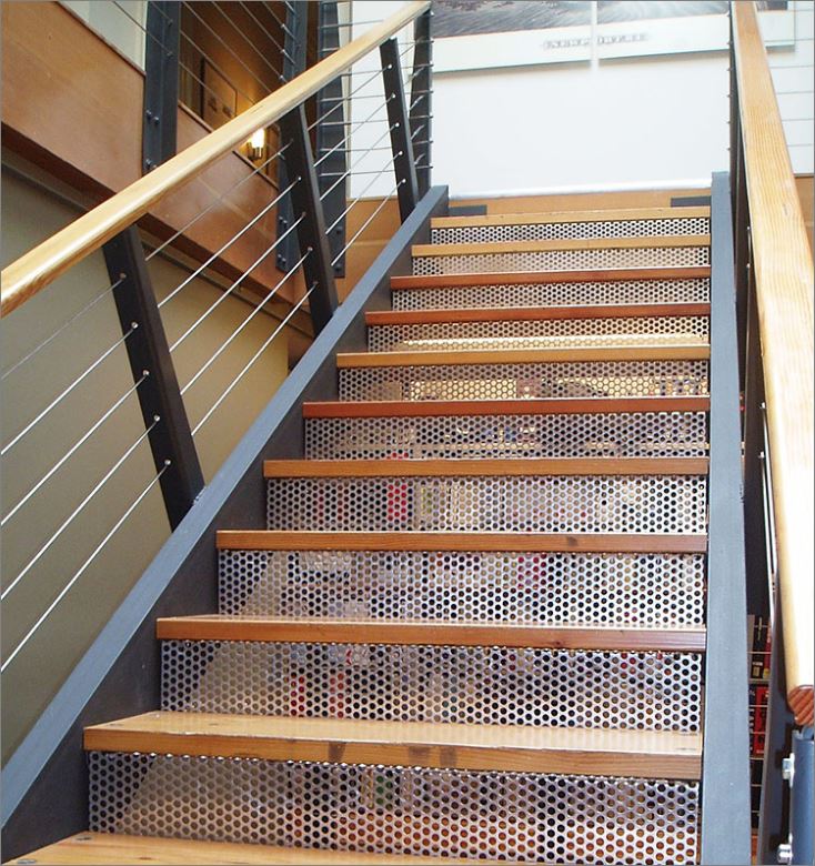 External Folded Perforated Ladder Stair Laser Cutting Metal 硾Ѻ쵡 蹡ѹҧԹǺѹ  鹺ѹ硾Ѻ 