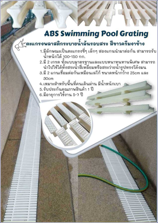 ABS Swimming Pool Spa Overflow Grating çҹԵШ˹÷駵çк¹Ӿʵԡٻ 蹽һԴçк¹ͺǢͺ¹