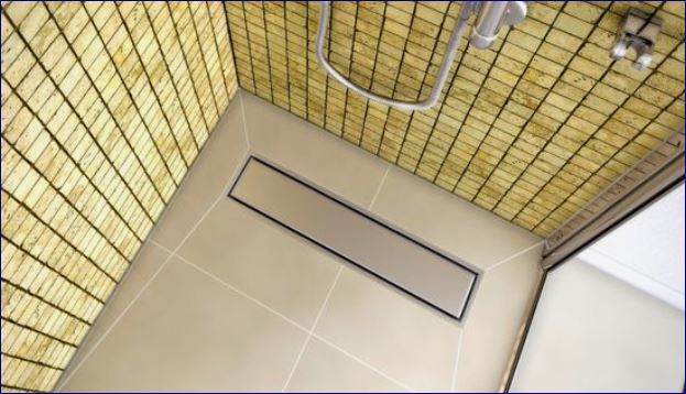 ฟลอร์เดรน ตะแกรงดักกันกลิ่นสแตนเลสในห้องน้ำแบบยาว  Design Decorative BathRoom Linear Floor Drain Channel