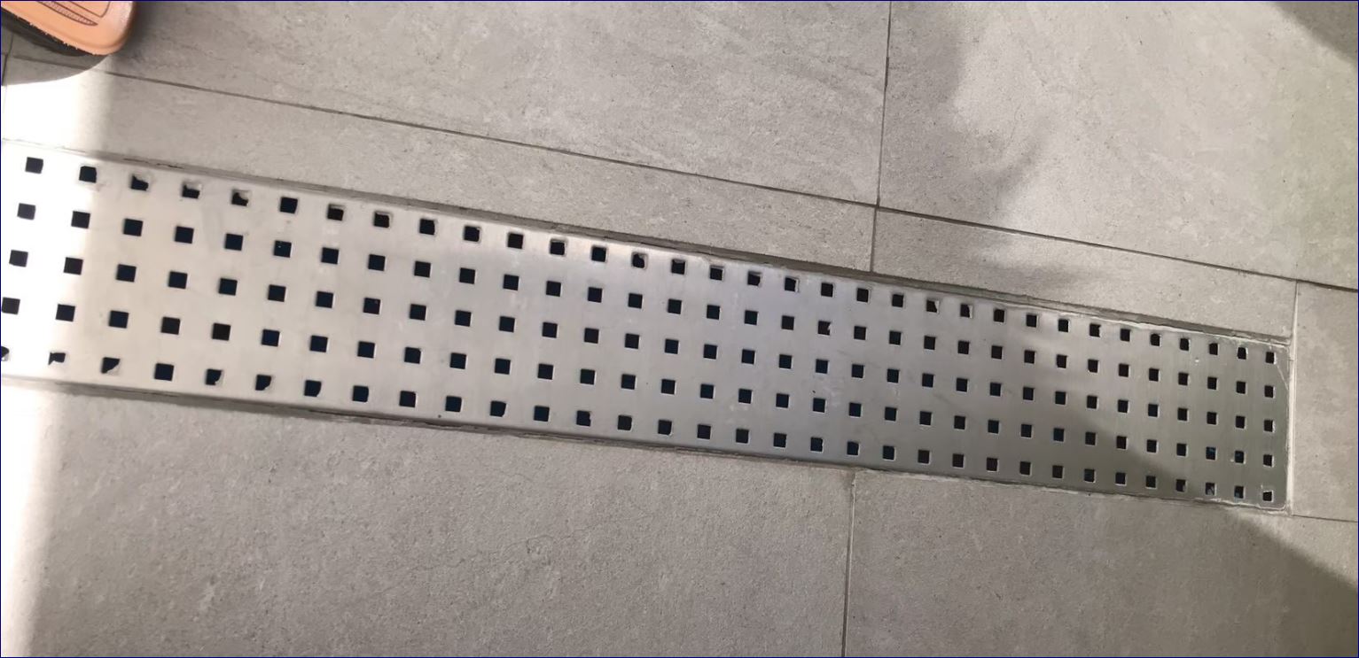 ShowerToiletLinearChannelTrenchPerforatedFloorDrainStainlessGrating ฟลอร์เดรนตะแกรงสแตนเลสเกรตติ้งแผ่นรางฝาปิดบ่อครอบท่อพักระบายน้ำล้น