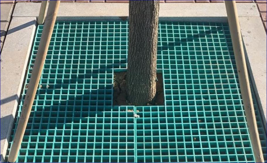 Frp Tree Guard Grating Paver Frame Cover กรอบตะแกรงปกป้องรอบโคนต้นไม้ไฟเบอร์กล๊าส