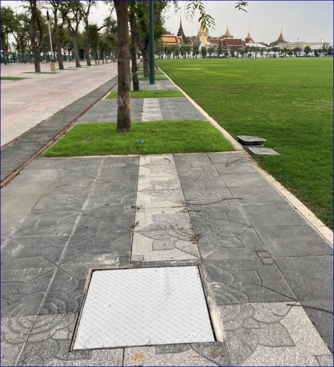 ฝาทึบปิดบ่อครอบท่อพักระบายน้ำแผ่นพื้นยกระดับทางเดินไฟเบอร์กล๊าส  manhole cover fiberglass grating raised floor