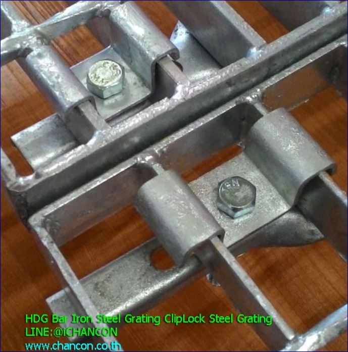 ราคาอุปกรณ์ตัวคลิปล็อคสแตนเลสยึดจับแผงตะแกรงไฟเบอร์กล๊าส steel frp grating saddle fixing cliplock clamp price