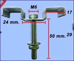 SUS316 Stainless Steel Grating Saddle clip lock อุปกรณ์ตัวคลิปล็อคสแตนเลสยึดจับแผงตะแกรงเหล็กไฟเบอร๊กล๊าส