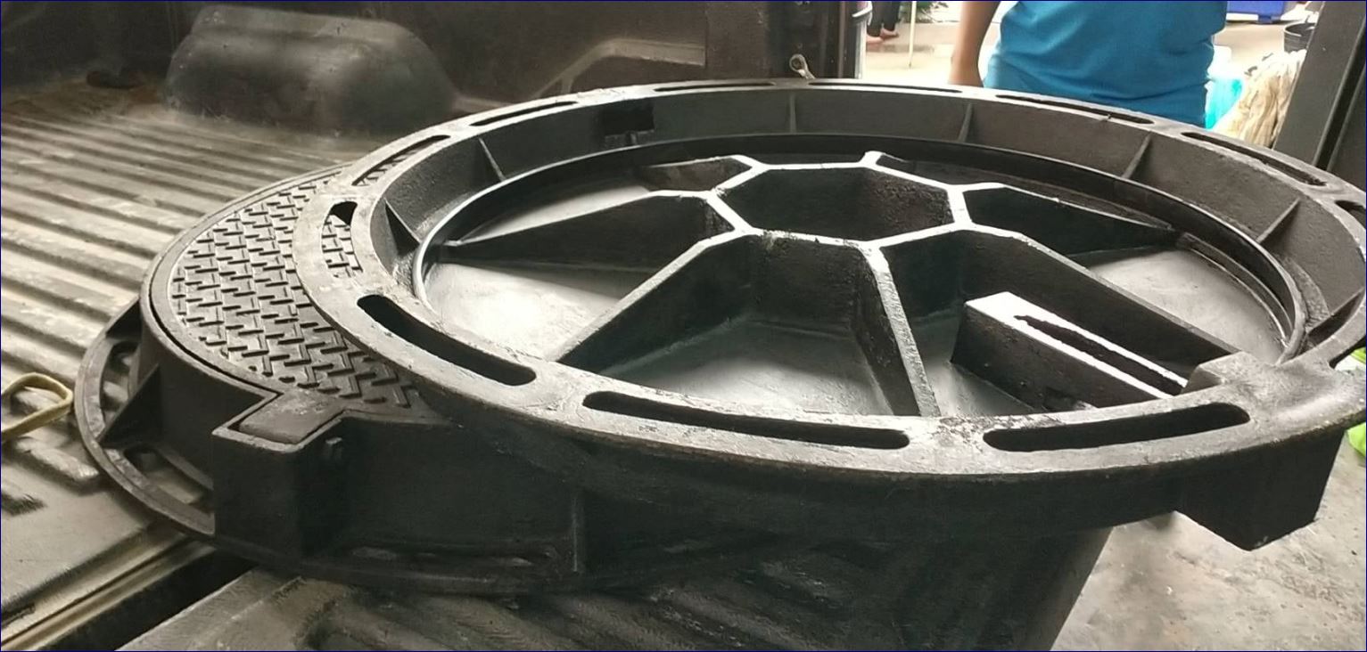 sales ductile cast iron Manhole Grating Cover Knack ขายแมนโฮลโคล๊ฟเวอร์ปิดบ่อเกรอะฝาปิดบ่อท่อพักเหล็กหล่อเหนียวระบบบำบัดน้ำเสีย