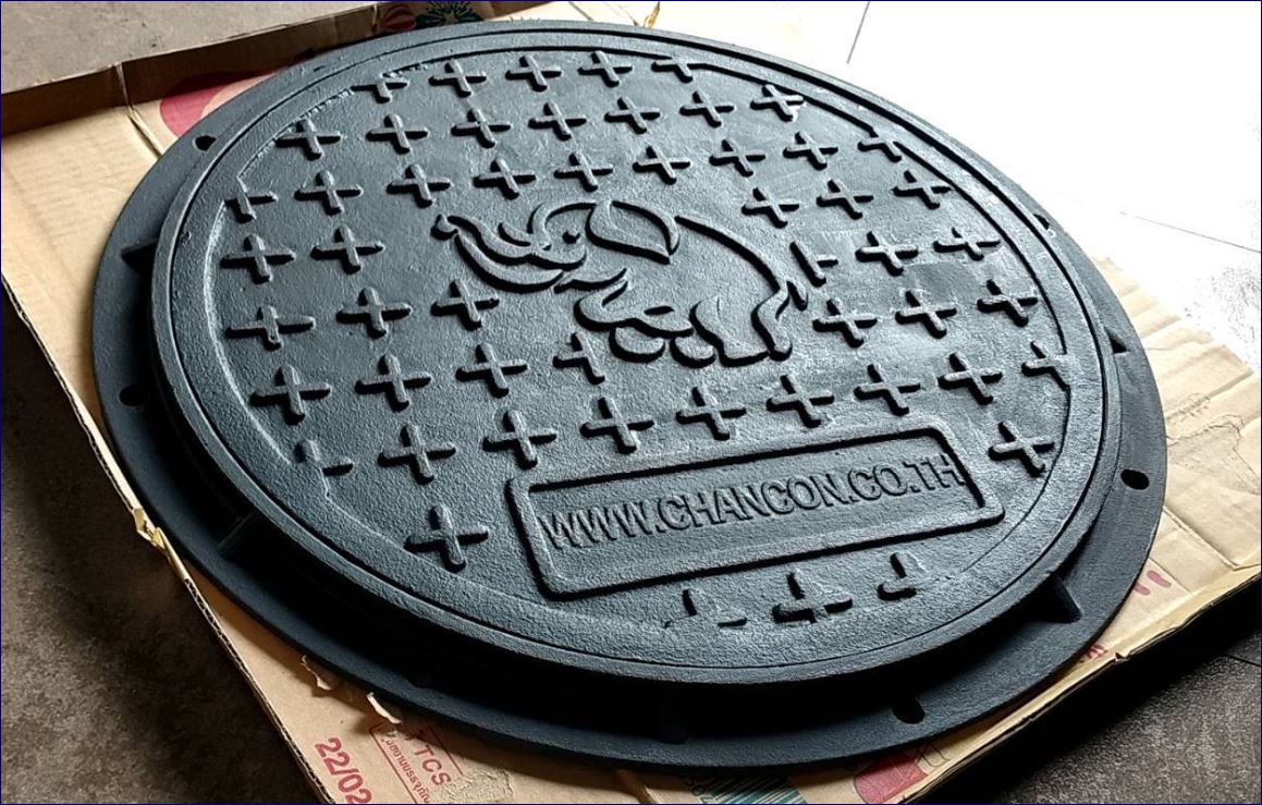 sewer drain manhole cover ฝาปิดบ่อครอบท่อพักระบายน้ำตะแกรงระบายน้ำ