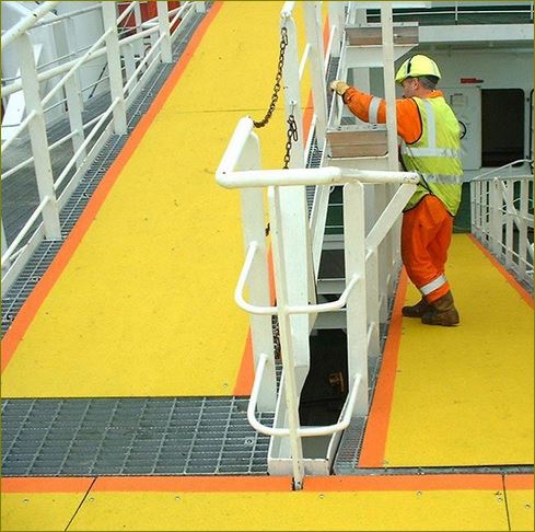 ෻ѹ Anti Slip Tape 蹡ѹ蹷ҧԹ Anti-Slip FRP Walkway Ramp Panels  ෻ ෻з͹ʧ