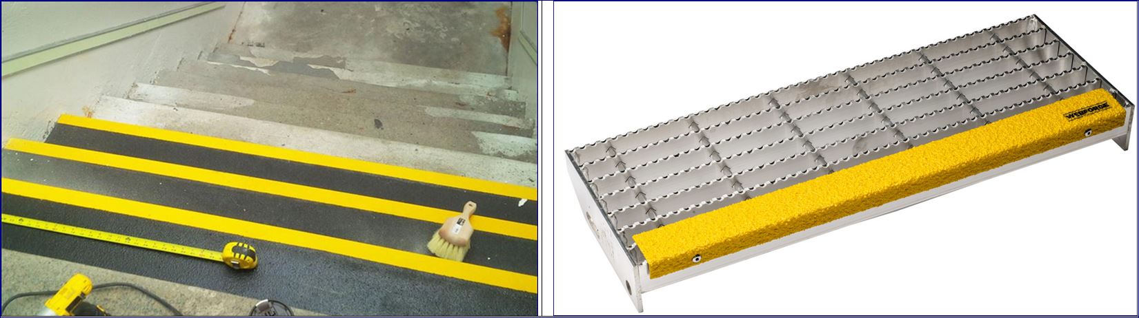 anti skid safefy walkway tape cover แผ่นกันลื่นปิดผิวปูพื้นเทปตีเส้นเรืองแสงกั้นเขตจมูกขอบมุมคิ้วแผงครอบบันได