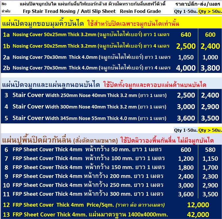 StairTreadNosing 蹻Դ١ͺἧͺѹ, frp sheet antil slip