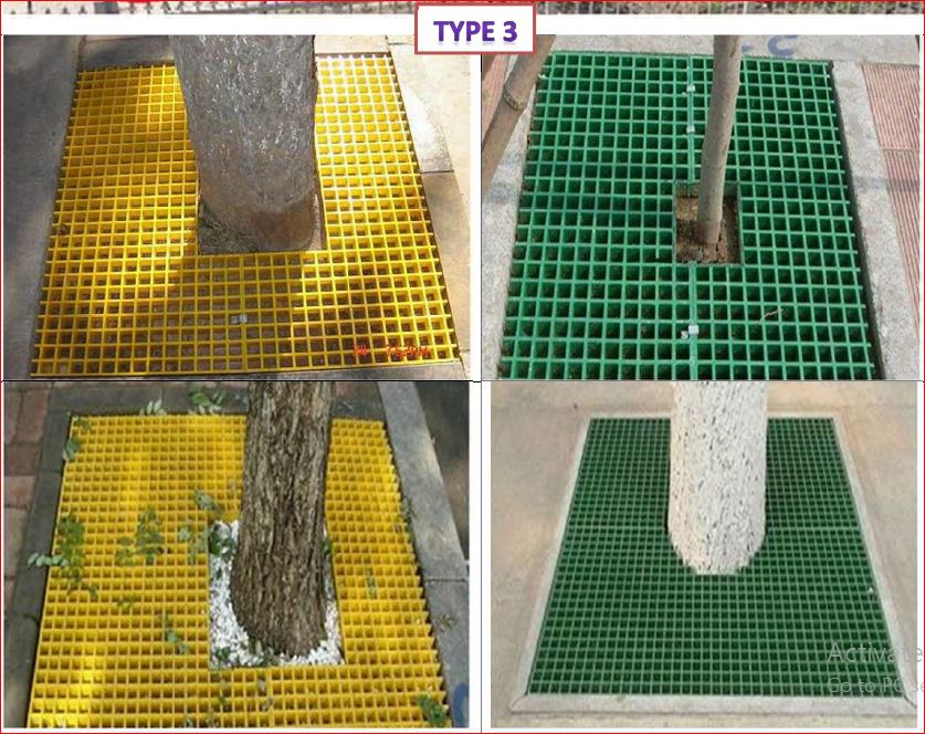 Tree Guard กรอบตะแกรงปกป้องรอบโคนต้นไม้ Grating ManholeCover 