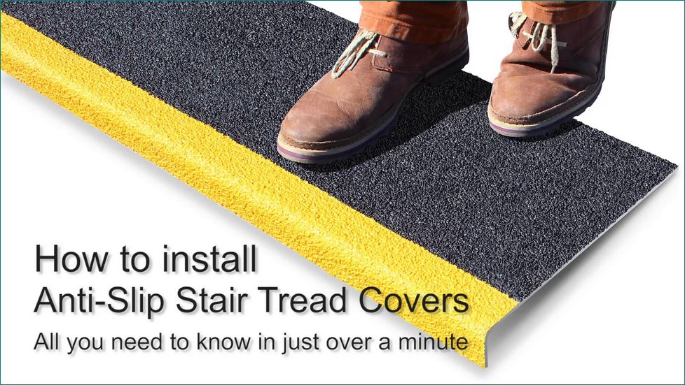 Anti-Slip safety walkway Tape แผ่นเทปกันลื่น ปิดจมูกขอบมุมคิ้วแผงครอบบันไดกันลื่นไฟเบอร์กล๊าส