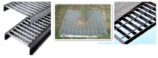  FrpSteelGratingDuctileManholeCover ฝาปิดบ่อครอบท่อพักตะแกรงเหล็กฝาปิดท่อระบายน้ำ