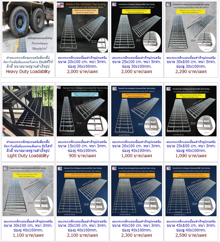 ตะแกรงเหล็กเกรตติ้งระบายน้ำ   clip lock FRP Steel Grating