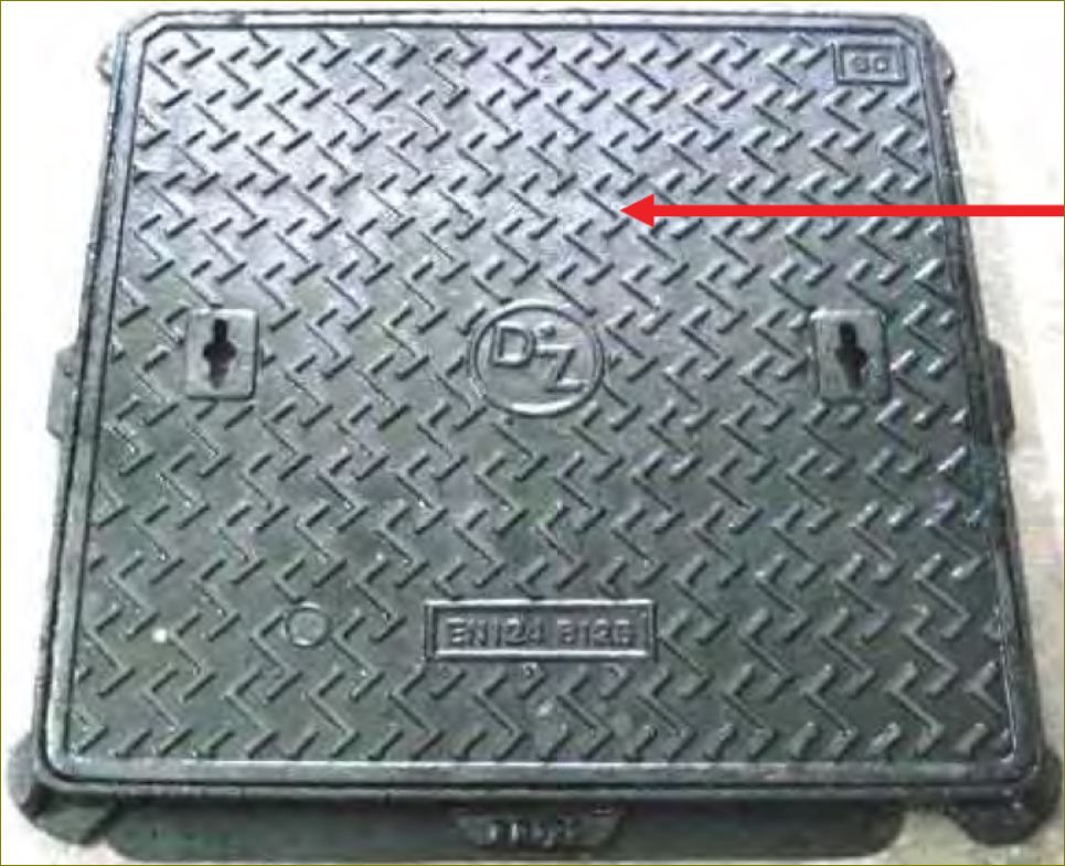 ductile iron cast ฝาบ่อพักเหล็กหล่อปิดท่อระบบระบายน้ำ Manhole COVER Grating