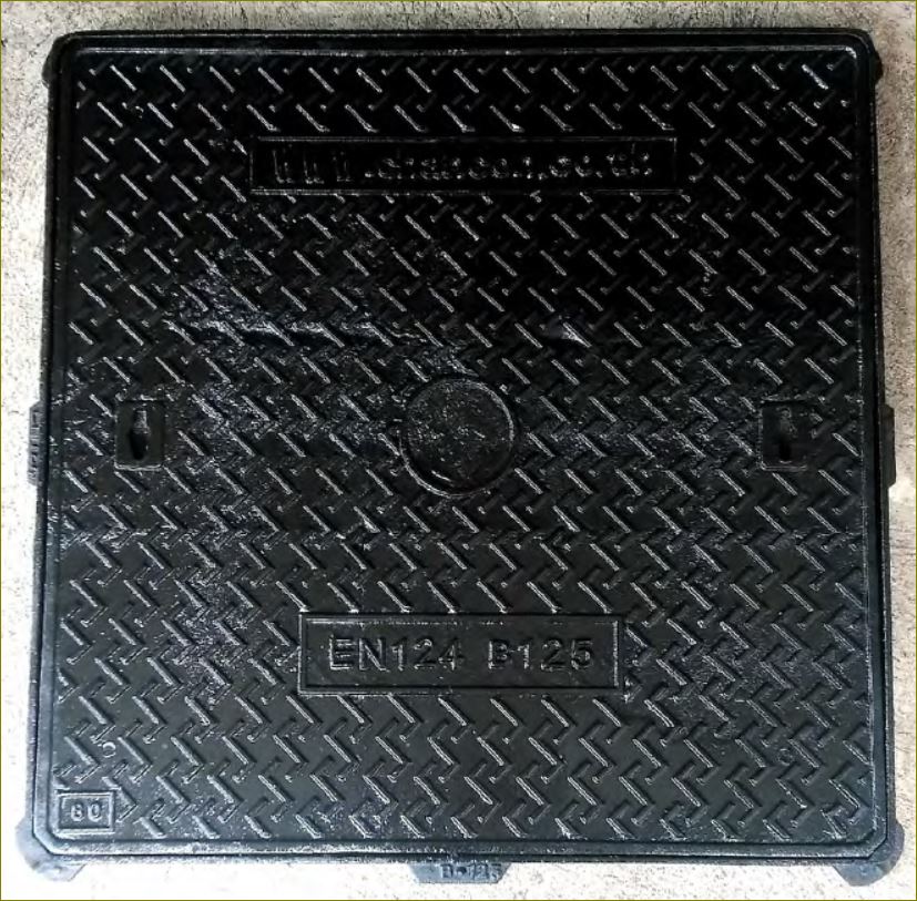 CastDuctile Iron Manhole Covers Frames เกรตติ้งฝาท่อระบายน้ำเหล็กหล่อเหนียวตะแกรง