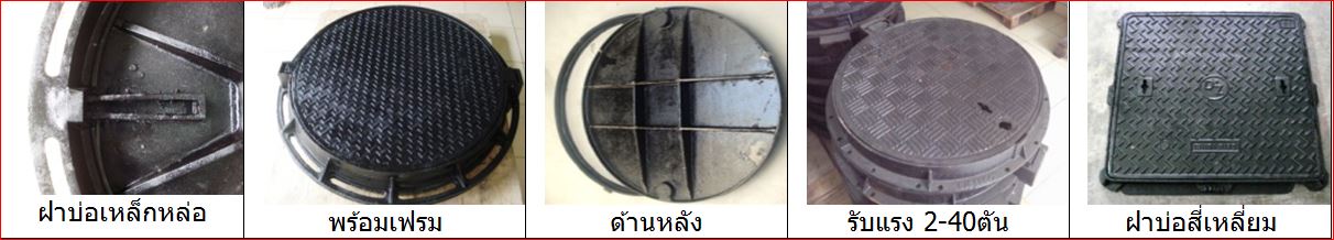 ฝาบ่อเหล็กหล่อฝาปิดครอบท่อพัก ManholeCover