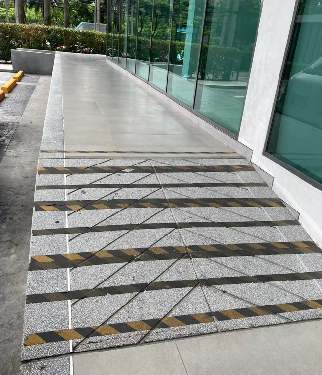 แผ่นปิดผิวปูพื้นกันลื่นไฟเบอร์กล๊าส FiberGlass AntiSlip Stair Tread Walkway Ramp Panel Sheet
