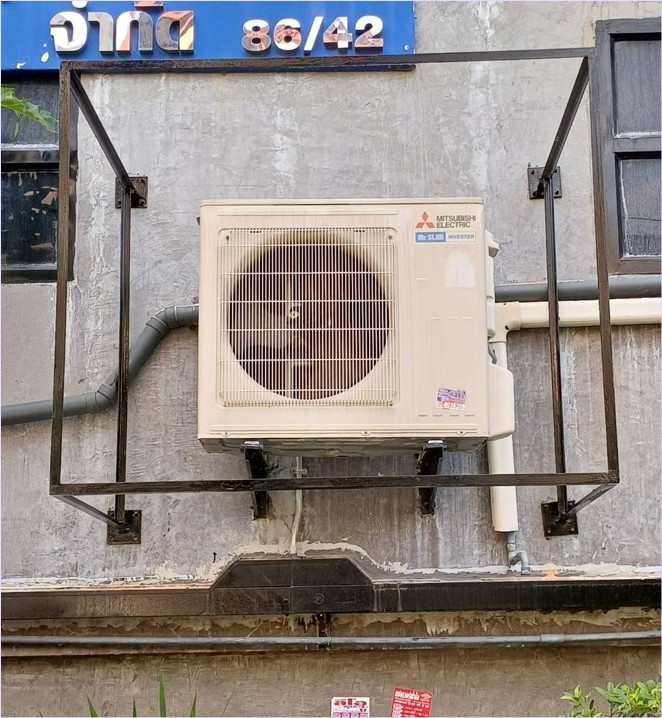 Air Conditioner Compressor Louver Ventilation Cover Screen หน้ากากซ่อนแอร์คอมเพรสเซอร์เบี่ยงลมร้อน