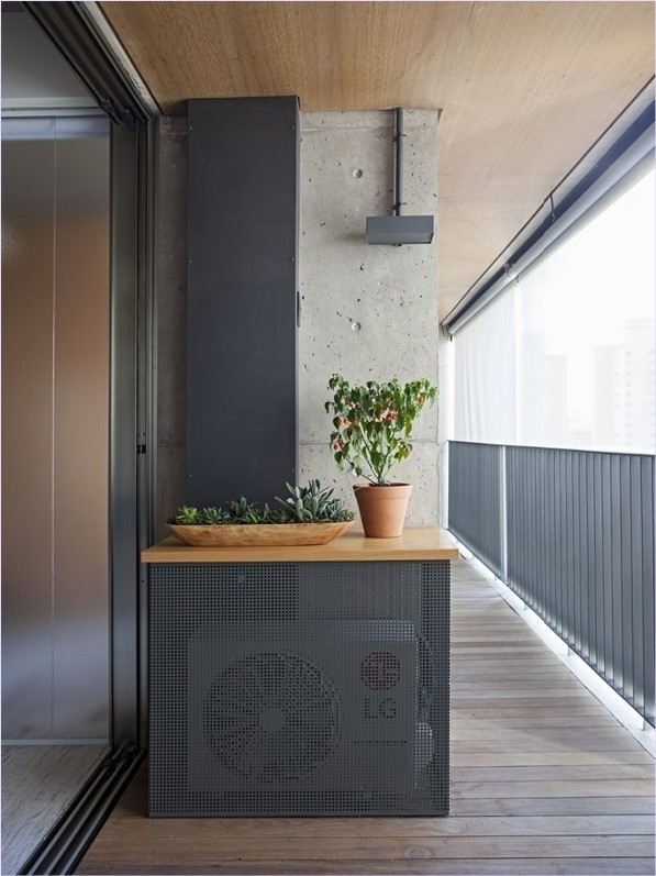 Laser Cutting Compressor Air Conditioner Louver Cover Screen หน้ากากซ่อนแอร์คอมเพรสเซอร์เบี่ยงลมร้อน