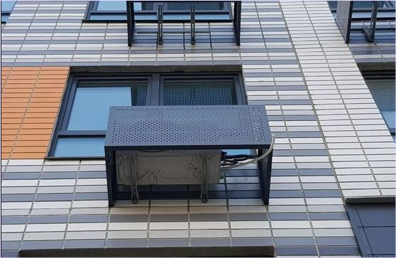 Laser Cutting Compressor Air Conditioner Louver Cover Screen หน้ากากซ่อนแอร์คอมเพรสเซอร์เบี่ยงลมร้อน