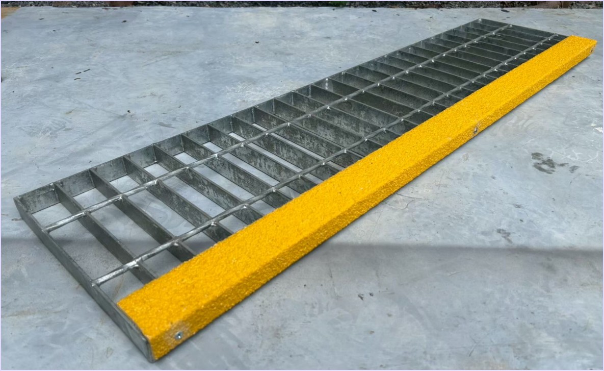 Hot Dip Galvanized Steel Grating + Fibreglass Non-slip Stair Tread Nosing Step Cover  蹵ç鹺ѹ ١ѹ䴡ѹ