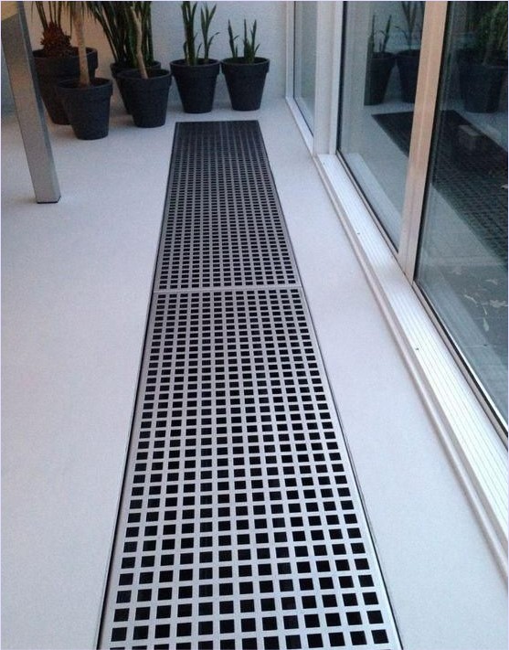 ตะแกรงเหล็กระบายน้ำเลเซอร์ฉลุลายพับเจาะรูดีไซน์ตกแต่ง Metal Perforate Cutting Laser CNC Gutter Trench Drain Grating