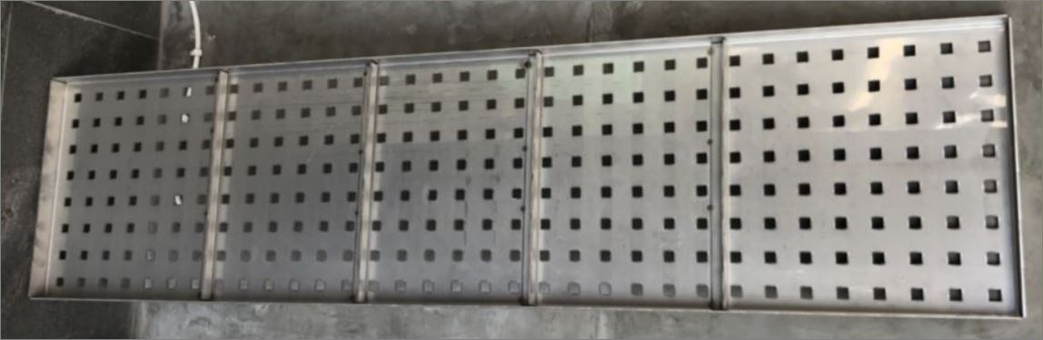 ฝาบ่อพักแผ่นตะแกรงสแตนเลสสำเร็จรูประบายน้ำ Stainless Aluminium Expanded Metal Grating