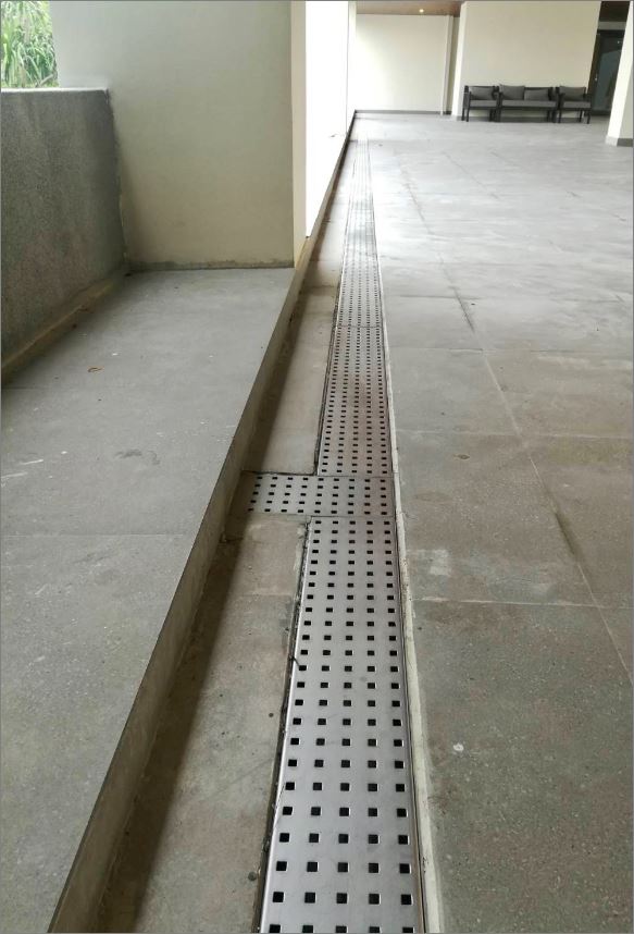 ฝาปิดบ่อครอบท่อพักตะแกรงสแตนเลสเกรตติ้งระบายน้ำ Bathroom Shower Floor Drainage Stainless Grating