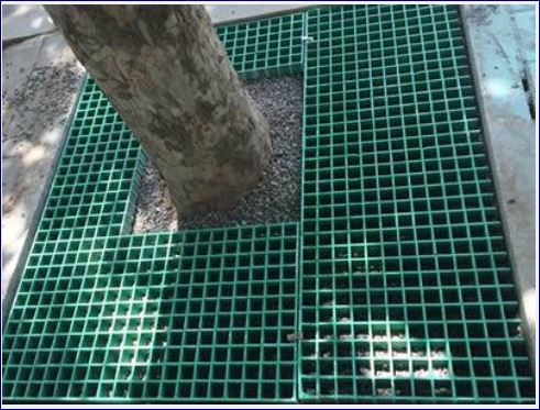 FiberGlass Tree Guard Grating Paver Frame Cover กรอบตะแกรงไฟเบอร์กล๊าสปกป้องรอบโคนต้นไม้สำเร็จรูป