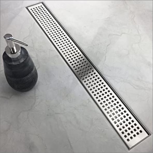 แผ่นตะแกรงแสตนเลสแผ่นเจาะรูระบายน้ำ   Linear flor drain Stainless Grating