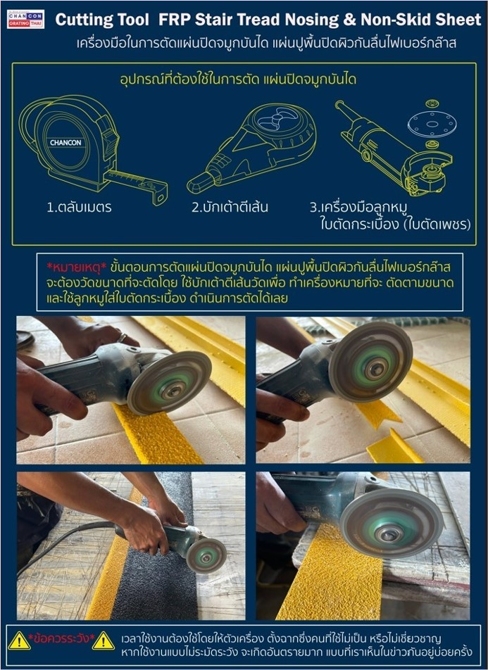 ԸաõѴFRP Stair Tread Nosing Non-Skid Sheet 蹻Դ١ѹ 蹻Դ鹼ǡѹ