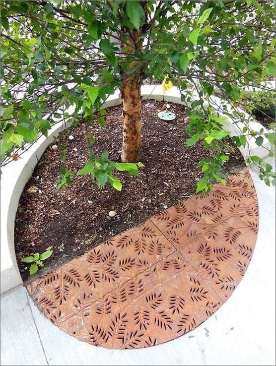 Tree Guard Grating Frame Cover Laser Cutting Metal Sheet Panel กรอบตะแกรงปกป้องรอบโคนต้นไม้