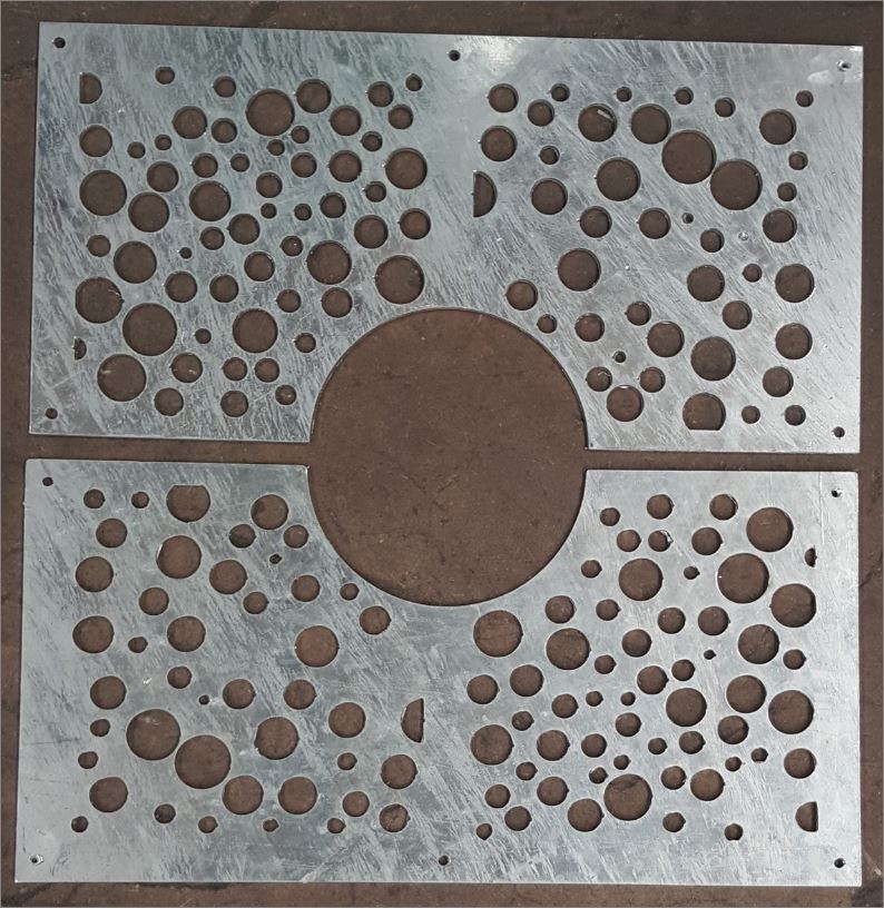 Tree Guard Grating  Laser Cutting Metal Sheet Panel กรอบตะแกรงปกป้องรอบโคนต้นไม้