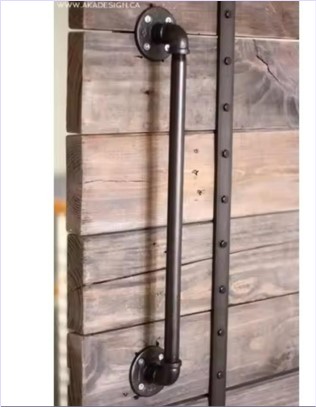 Industrial Plumbing Pipe HandRai lDoor Pull Handle มือจับประตูหน้าต่างท่อเหล็กสไตล์ลอฟท์