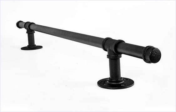 Industrial Plumbing Pipe HandRai lDoor Pull Handle มือจับประตูหน้าต่างท่อเหล็กสไตล์ลอฟท์