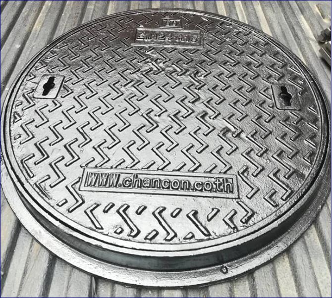 ผลิตและจำหน่ายแมนโฮลโคล๊ฟเวอร์ปิดบ่อเกรอะฝาปิดบ่อท่อพักเหล็กหล่อเหนียวระบบบำบัดน้ำเสีย sales ductile cast iron Manhole Grating Cover Knack