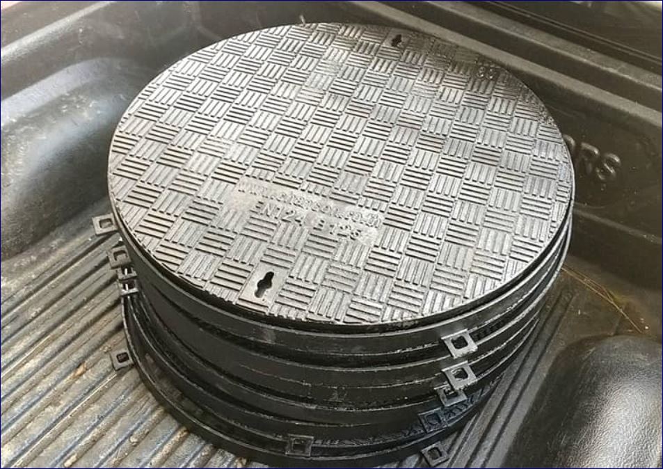 ผลิตและจำหน่ายแมนโฮลโคล๊ฟเวอร์ปิดบ่อเกรอะฝาปิดบ่อท่อพักเหล็กหล่อเหนียวระบบบำบัดน้ำเสีย sales Factory ductile cast iron Manhole Grating Cover Knack